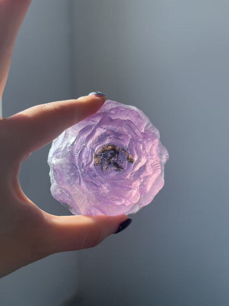 Pure Natural Peony Seed Oil Herbal Creative Scented Carved Handmade Soap