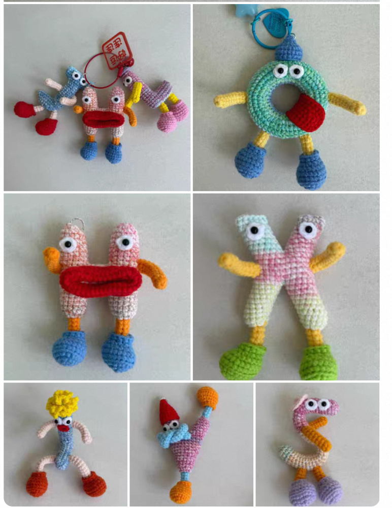Handmade Knitted Letter DIY Finished Product Personalized Creative Customized Gift Cute Ins Style