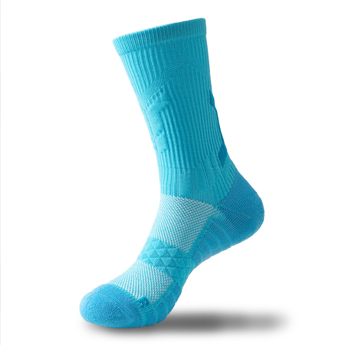 Practical Basketball Socks Training Running Socks Sweat Absorbing Breathable Thick Towel Bottom Couple Sports Socks Football Socks