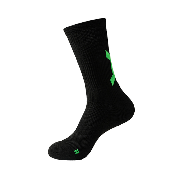 Practical Basketball Socks Training Running Socks Sweat Absorbing Breathable Thick Towel Bottom Couple Sports Socks Football Socks