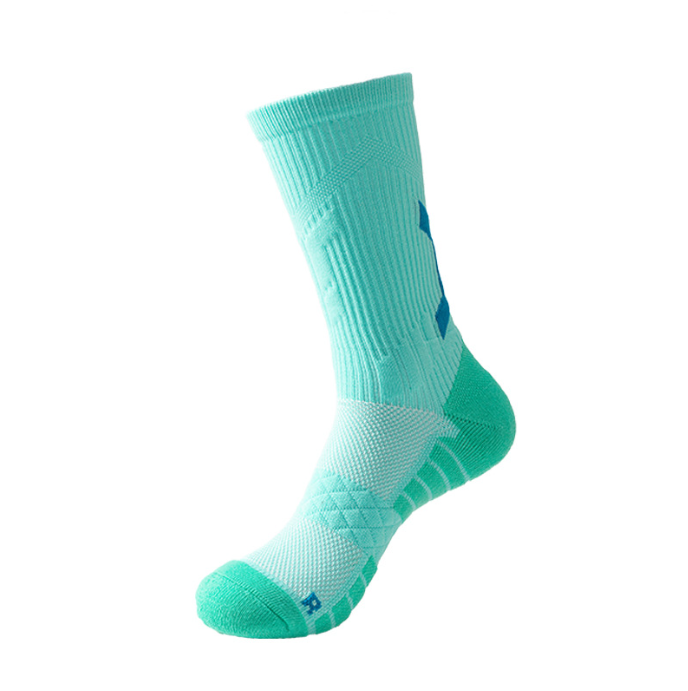 Practical Basketball Socks Training Running Socks Sweat Absorbing Breathable Thick Towel Bottom Couple Sports Socks Football Socks