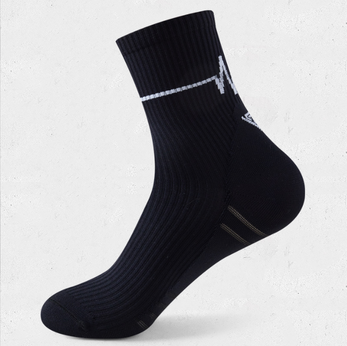 RUNYUBO Professional Sports Socks Running Men's Marathon Sweating Training Running Socks Men's Mid Socks ECG