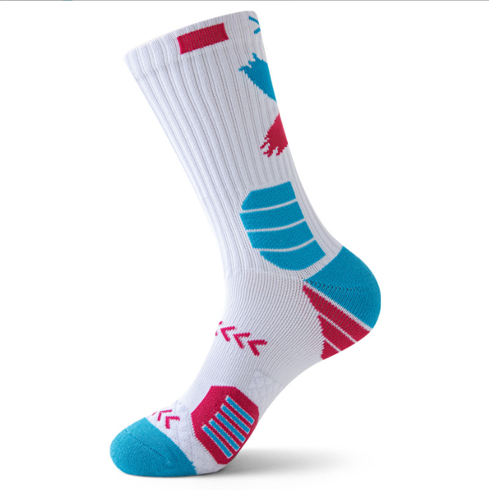 Basketball socks men's mid high tube autumn and winter practical towel bottom thickened anti slip shock-absorbing elite socks high top sports running