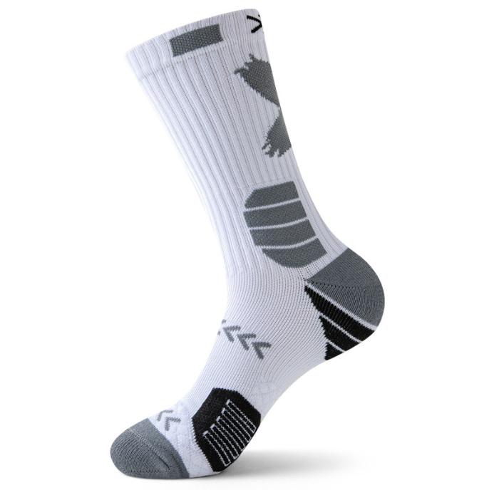 Basketball socks men's mid high tube autumn and winter practical towel bottom thickened anti slip shock-absorbing elite socks high top sports running