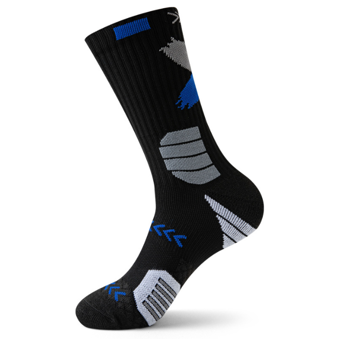 Basketball socks men's mid high tube autumn and winter practical towel bottom thickened anti slip shock-absorbing elite socks high top sports running