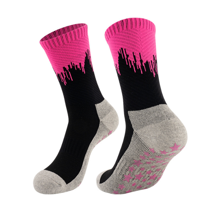 Men's Mid-Calf Precision Combed Cotton Sports Socks - Moisture-Wicking, Breathable, Odor-Free, Antibacterial Running Socks