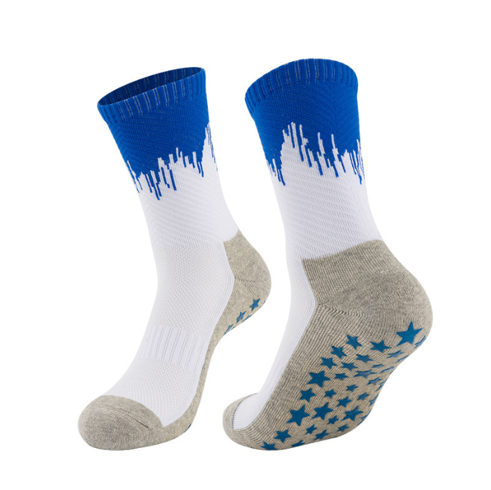 Men's Mid-Calf Precision Combed Cotton Sports Socks - Moisture-Wicking, Breathable, Odor-Free, Antibacterial Running Socks