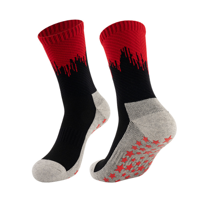 Men's Mid-Calf Precision Combed Cotton Sports Socks - Moisture-Wicking, Breathable, Odor-Free, Antibacterial Running Socks