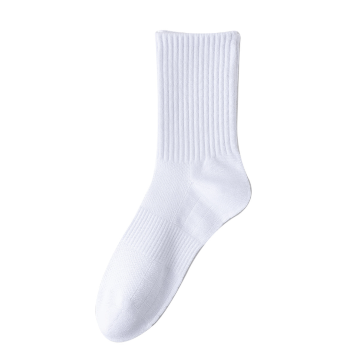 Men's summer thin boneless sports cotton socks enlarged（5 pairs）