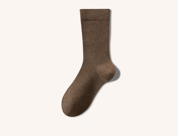 100% cotton men's pure cotton mid tube socks black and white all cotton sweat absorbing and odor proof