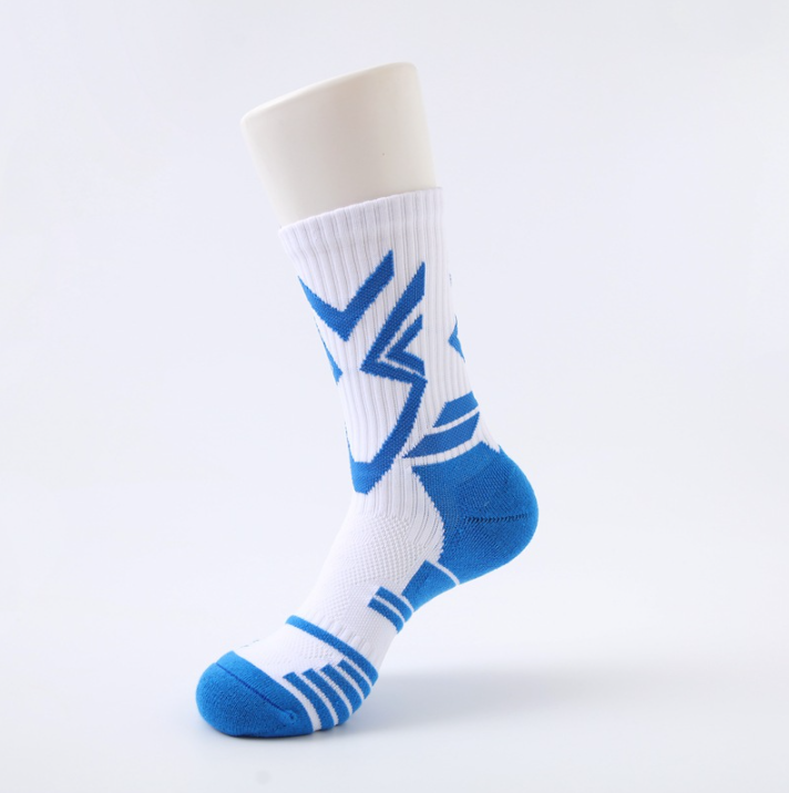 Jumping professional practical basketball socks men's running marathon towel bottom shock-absorbing, odor proof, sweat absorbing, breathable sports socks