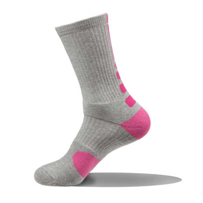 Professional basketball socks men's short, medium, long, thick towel bottom elite socks outdoor running men's sweat absorbing sports socks（5 pairs）