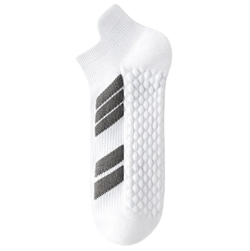 Hot selling sports short socks for men, large size anti odor running socks, breathable professional basketball marathon socks (5 pairs）