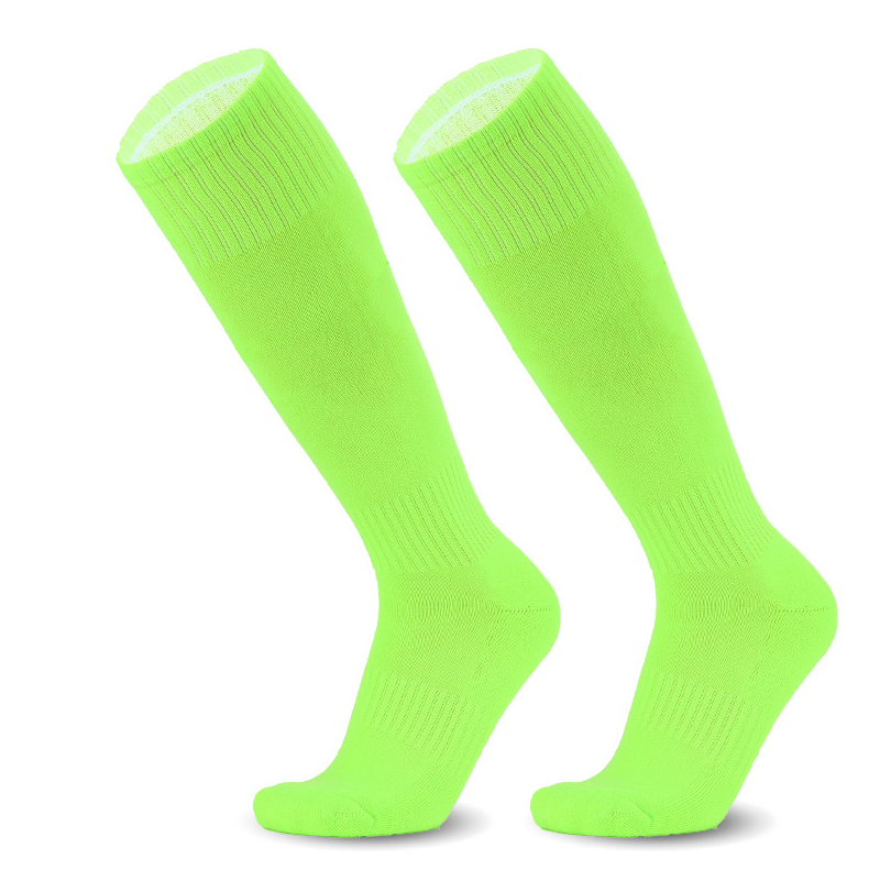 Professional long tube football socks with towel bottom, adult anti slip and sweat absorbing sports socks, thickened men's and children's high tube socks（3 pairs）