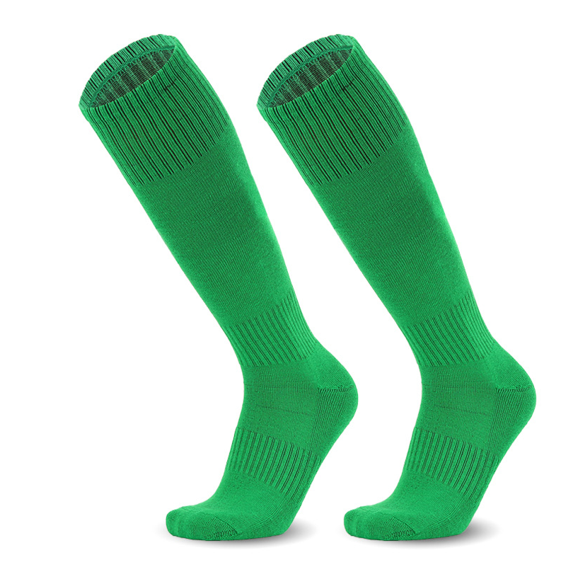 Professional long tube football socks with towel bottom, adult anti slip and sweat absorbing sports socks, thickened men's and children's high tube socks（3 pairs）