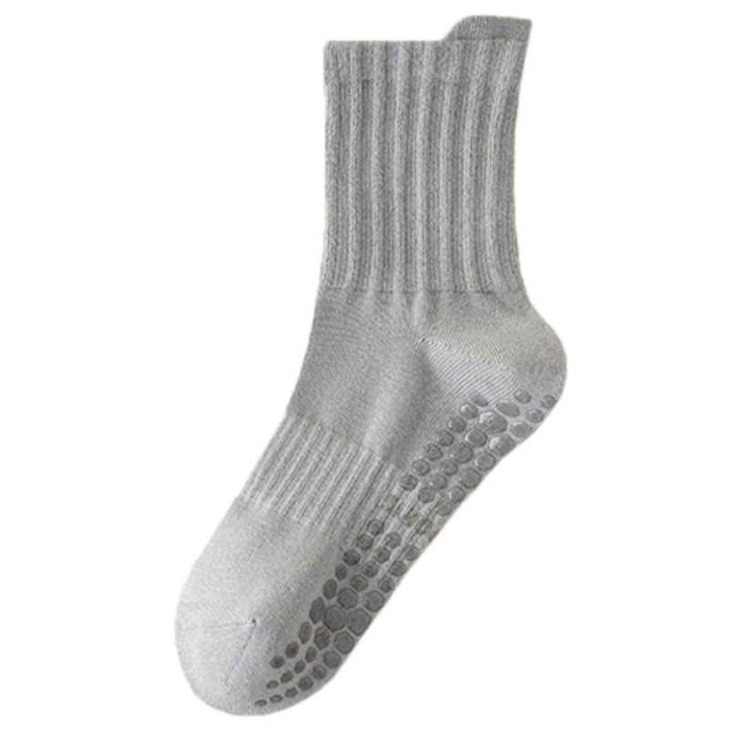 Socks Non slip Pilates Mid tube Adult Socks Fitness Running Socks Floor Socks Leisure Versatile(3 pairs)