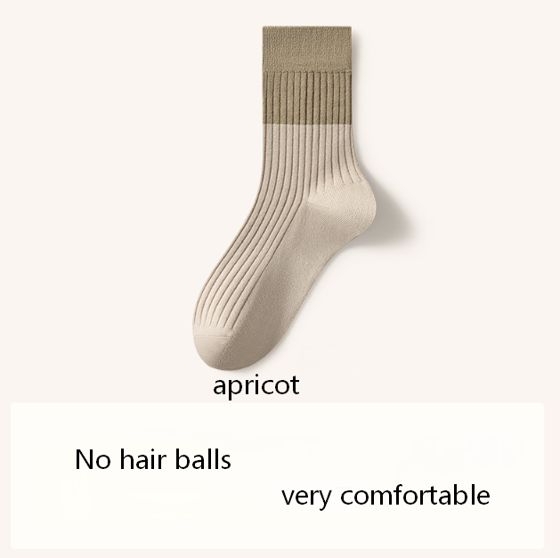 41.3% Merino wool socks men's autumn and winter warm mid tube socks 10A antibacterial and odor proof thick cashmere socks