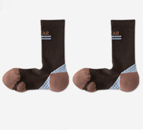 Professional basketball socks men's towel bottom mid tube socks breathable running sports socks anti slip, sweat absorbing, antibacterial elite socks（3 pairs）