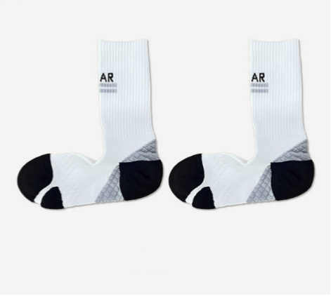 Professional basketball socks men's towel bottom mid tube socks breathable running sports socks anti slip, sweat absorbing, antibacterial elite socks（3 pairs）