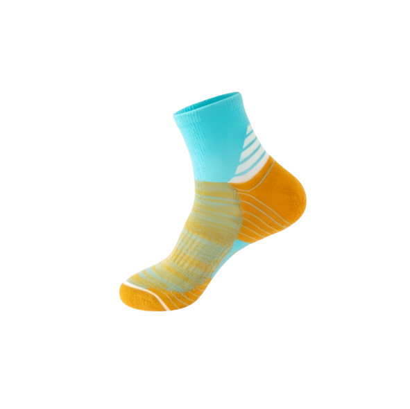 Marathon running socks men's autumn and winter mid length towel bottom thickened badminton sports men's basketball mountaineering comfortable（5 pairs）