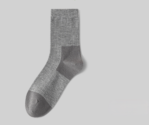 Men's wool socks, autumn and winter wool warm middle tube socks, antibacterial and deodorizing business warm and cold resistant medium and long tube socks（5 pairs)