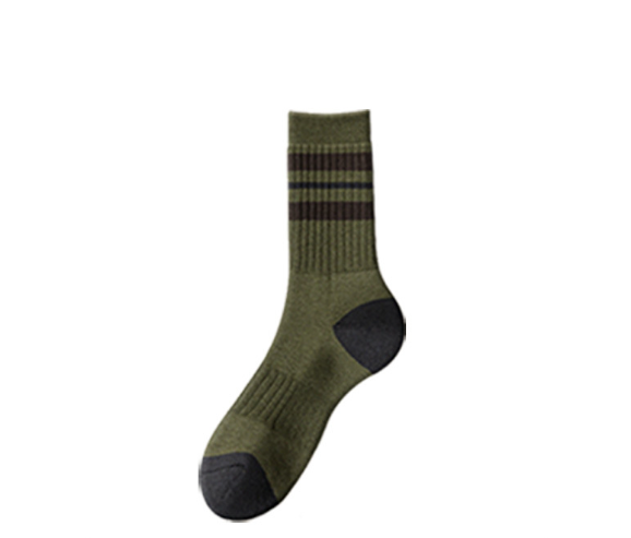Men's Thickened Winter Cotton Socks with Anti-Slip, Breathable, Odor-Free, and Sweat-Absorbing Features - High-Cut Mid-Calf Socks for Fall and Winter Fashion(5 PAIRS)