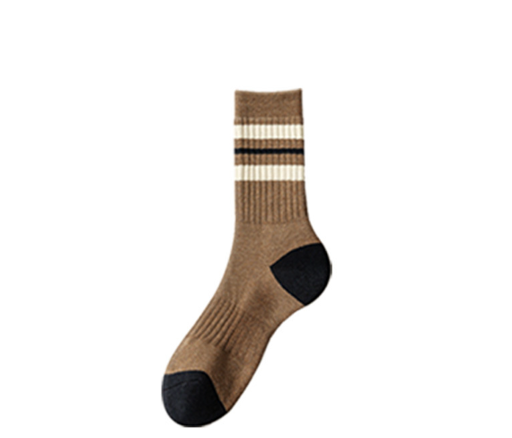 Men's Thickened Winter Cotton Socks with Anti-Slip, Breathable, Odor-Free, and Sweat-Absorbing Features - High-Cut Mid-Calf Socks for Fall and Winter Fashion(5 PAIRS)
