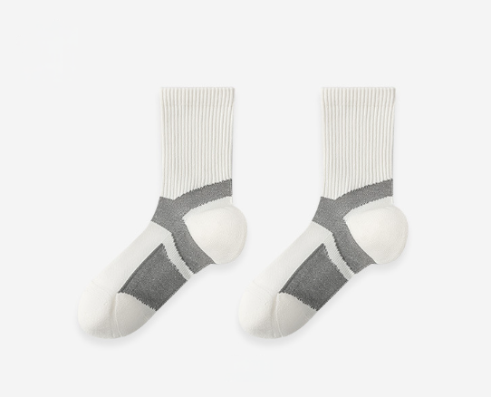 Professional basketball socks men's sweat absorbing towel bottom long socks summer mesh socks running training shock-absorbing professional sports socks（3 PAIRS)
