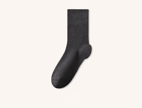 100% cotton socks for men, anti cracking socks for autumn and winter, pure cotton heel protection, non strangling, loose mouth for men, anti heel cracking（3 PAIRS)