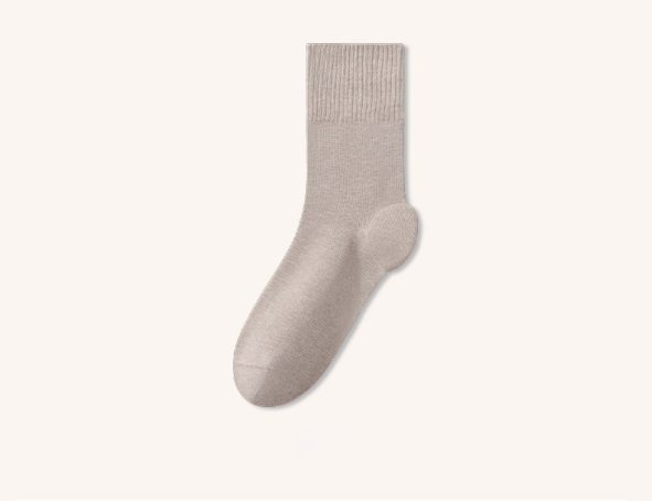 100% cotton socks for men, anti cracking socks for autumn and winter, pure cotton heel protection, non strangling, loose mouth for men, anti heel cracking（3 PAIRS)