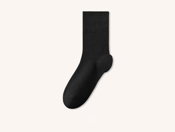 100% cotton socks for men, anti cracking socks for autumn and winter, pure cotton heel protection, non strangling, loose mouth for men, anti heel cracking（3 PAIRS)