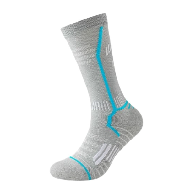Elite basketball socks, men's football socks, long tube socks, over the knee men's thick towel bottom, professional anti slip pressure socks(3 PAIRS)