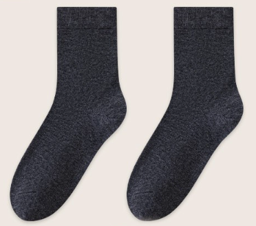 100% wool socks men's autumn and winter mid length socks Merino cashmere socks for warmth and thickening men's winter long socks（3 PAIRS）