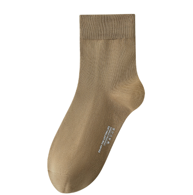 Socks men's pure cotton autumn and winter mid tube pure cotton antibacterial long socks autumn and winter warm cotton anti odor and sweat absorbing men's breathable cotton socks（5 PAIRS）