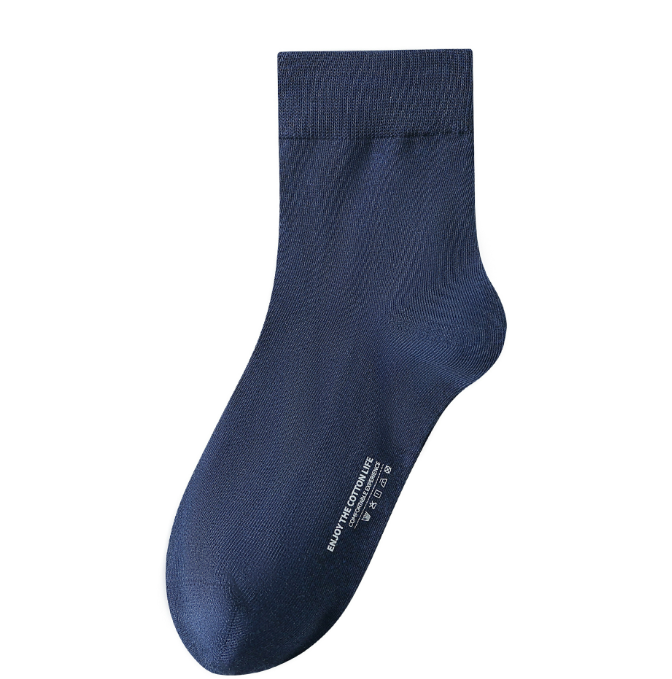 Socks men's pure cotton autumn and winter mid tube pure cotton antibacterial long socks autumn and winter warm cotton anti odor and sweat absorbing men's breathable cotton socks（5 PAIRS）