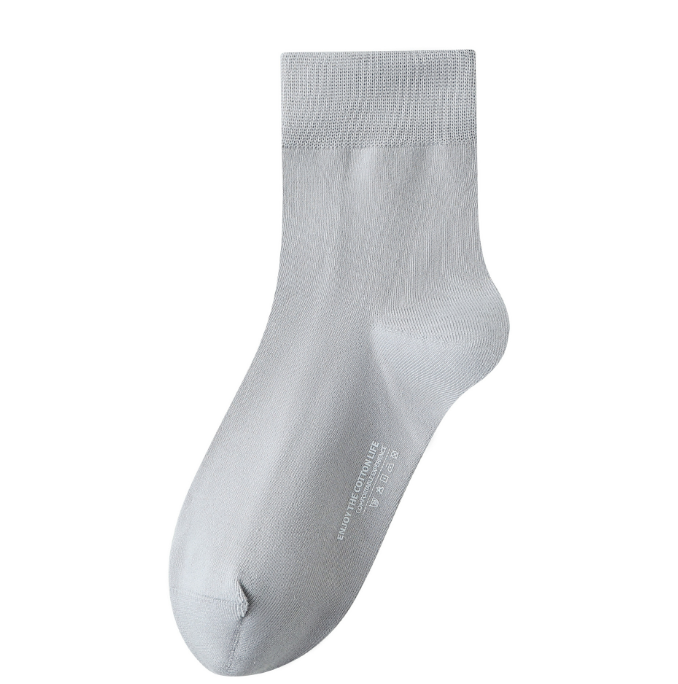 Socks men's pure cotton autumn and winter mid tube pure cotton antibacterial long socks autumn and winter warm cotton anti odor and sweat absorbing men's breathable cotton socks（5 PAIRS）