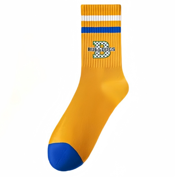 Men's socks autumn and winter new combed cotton letter sports socks striped sweat absorbing mid tube socks（5 PAIRS）
