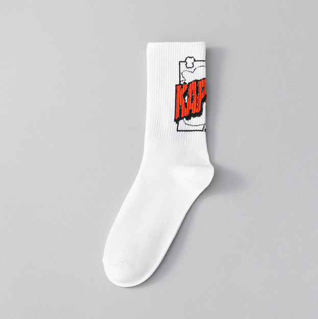 Basketball socks men's mid tube pure cotton sports junior high school trendy socks autumn and winter（5 PAIRS)