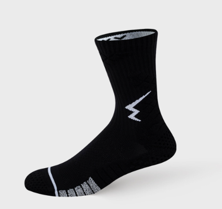 Men's mid tube Japanese nano anti slip yarn 3D honeycomb heel combat NBA basketball socks（5 PAIRS)
