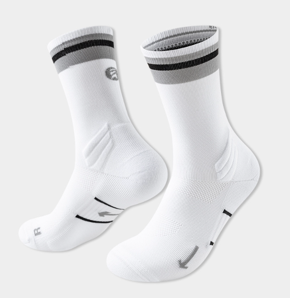 Professional marathon running socks, men's and women's mid length cycling socks, outdoor hiking and cross-country running sports socks（5 pairs）