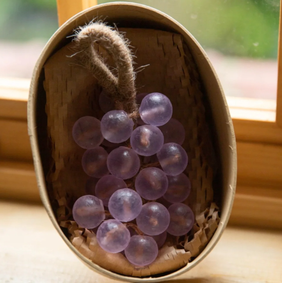 Soap Crystal Grape Soap Handmade DIY Transparent Grape String Handmade Soap Gift Box