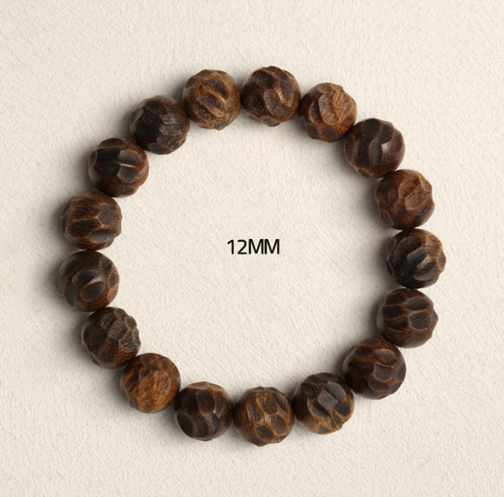 New Chinese style retro shapeless Yingge Green Qinan agarwood bracelet