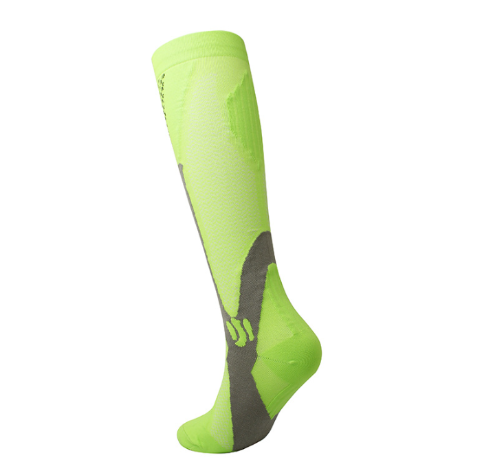 Men's pressure socks, running socks, football and cycling sports socks, professional anti slip and shock-absorbing high tube socks（3 pairs）
