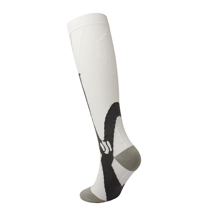 Men's pressure socks, running socks, football and cycling sports socks, professional anti slip and shock-absorbing high tube socks（3 pairs）