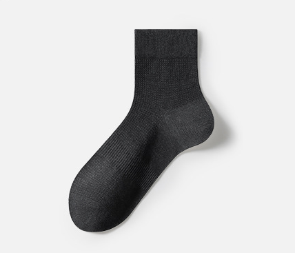 Socks men's summer thin mid tube socks, anti odor and sweat absorbing, business(5 PAIRS)
