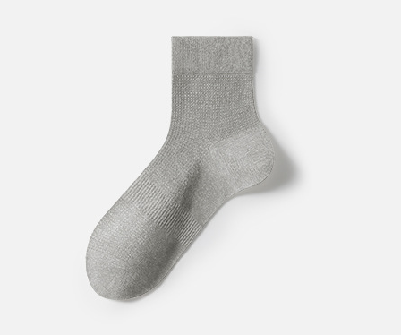 Socks men's summer thin mid tube socks, anti odor and sweat absorbing, business(5 PAIRS)