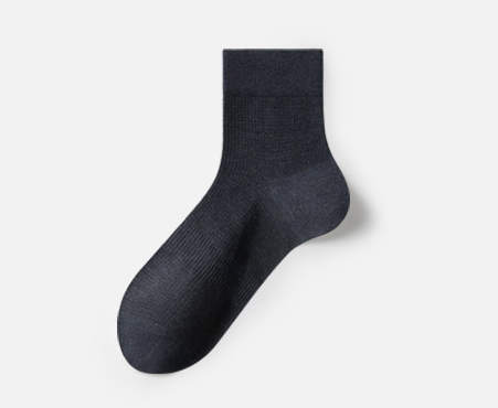 Socks men's summer thin mid tube socks, anti odor and sweat absorbing, business(5 PAIRS)
