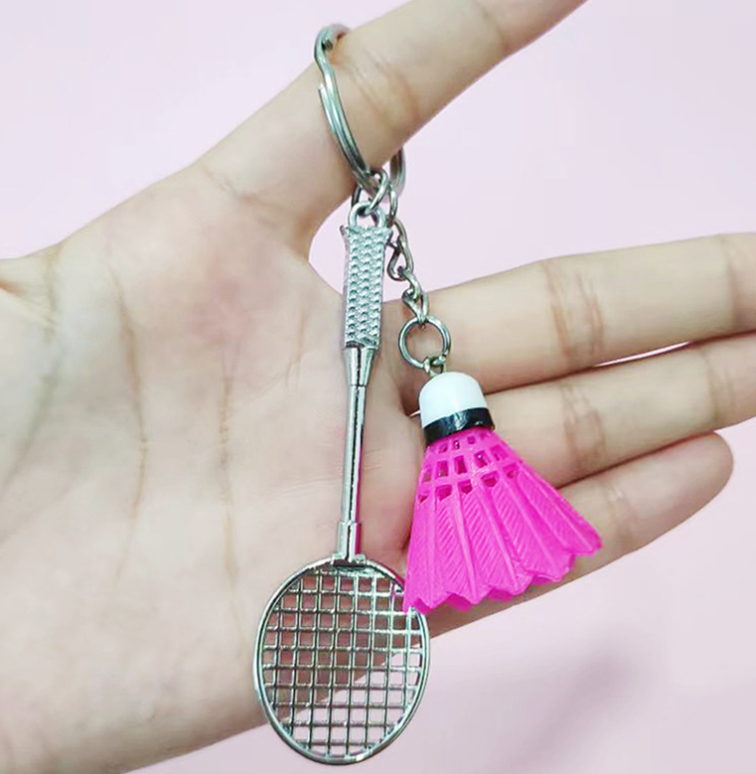 Creative Badminton Keychain Pendant