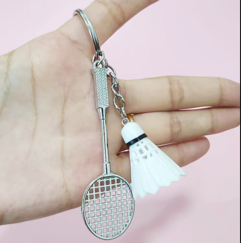 Creative Badminton Keychain Pendant