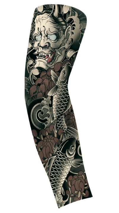 New Tattoo Ice Sleeves Men's Summer Anti UV Ice Silk Sunscreen Sleeves Cycling Protective Sleeves
